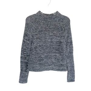 Marine Layer Mock Neck Gray Knit Sweater